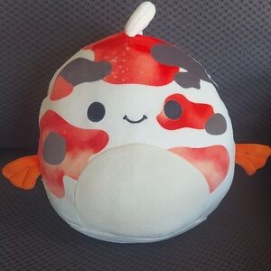 Squishmallow Dandii Red and Black Fish Plush